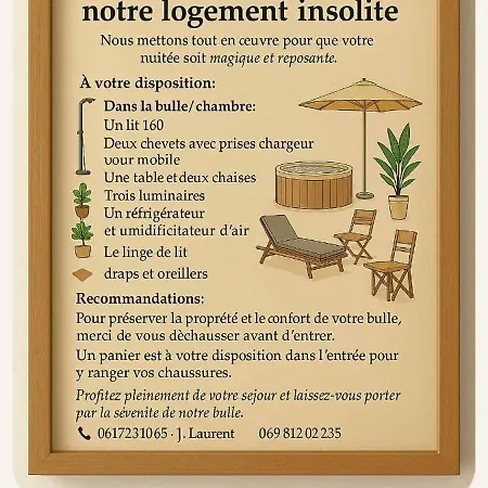 Dans Bulle Grandiose, Avec Spa, La Tete Dans Les Etoiles