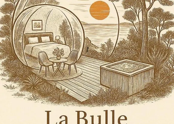 خيمة فخمة Dans Bulle Grandiose, Avec Spa, La Tete Dans Les Etoiles سيكس-فور-لو-بلاج